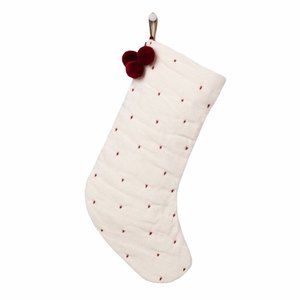 Hearth & Hand Magnolia Stocking Red Pom Pom White Joanna Gaines Rare collectors